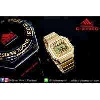 ราคา พร้อมส่งนาฬิกาข้อมือ New D-Ziner Model 8235 สีทอง (1722129483)