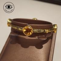 ราคา กำไลเงินลงยาชุบทอง พลอยซิทริน (21694140037)