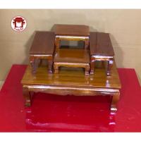 ราคา โต๊ะหมู่[บูชา 4x6 สีแชล็ค สีโอ๊คแดง (21342336419)