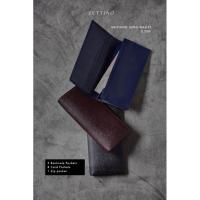 ราคา ZETTINO กระเป๋าสตางค์หนังแท้ Saffiano Long Wallet (28463442610)