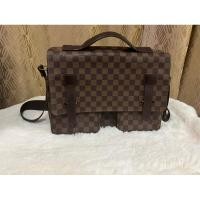 ราคา Louis Vuitton Broadwaydamierกระเป๋าสะพายสำหรับผู้ชาย แท้100% (21188370699)
