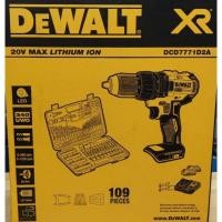 ราคา DEWALT DCD7771D2A-B1 สว่านไร้สาย 13mm 18V แบต 2.0Ahx2 พร้อมอุปกรณ์ (22546303901)
