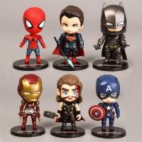 ราคา Surrounding Action Figures Dolls Avengers 6 Super Hero Handmade Steel Spider Man Beauty Team Doll M (27653930568)