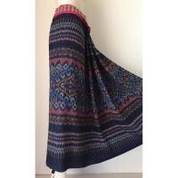 ราคา ซิ่นผ้าฝ้ายมัดหมี่ทอมือหมักโคลนลายกุหลาบพันปี (3851511473)