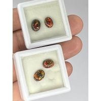 ราคา mexican brown opal 7x5 2 pieces (24320379299)