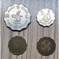 ราคา เหรียญฮ่องกง 2 Dollars ปี 1989+20เซนต์ ปี 1993+20เซนต์ ปี 1979+20เซนต์ ปี 1978 (27028038203)