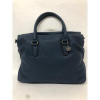 ราคา กระเป๋ามือสอง ANNE KLEIN หนังแท้ สีน้ำเงิน อะไหล่รมดำ ขนาด 13 นิ้ว ช่องใส่ของ 5 ช่อง พร้อมส่ง (25377030103)