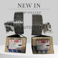 ราคา ผ้าเบรกหน้า-ผ้าเบรคหลัง รถบรรทุก HINO DUTRO 410 ยี่ห้อCOMPACT MUSASHI 4ชิ้น/ชุด(14รู) (26178155385)