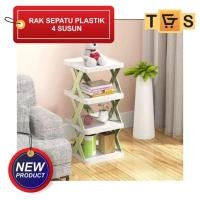 ราคา [1000gr] H317 | ชั้นวางรองเท้าพลาสติก 4 ชั้น, ที่วางรองเท้าแตะรองเท้า, ชั้นวางรองเท้าพลาสติกอเนกประสงค์ | ชั้นวางรองเท้าซิกแซก (20479126639)