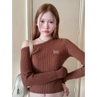 ราคา (New in pack) Cintage♡ CT2064 แขนยาวเว้าไหล่ไหมพรมmonet205 สี Brown(monet) Size S (42904902392)