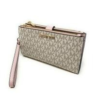 ราคา กระเป๋าสตางค์ MK Jet Set Travel DOUBLE-Zip Wristlet/Wallet (21825861293)
