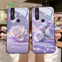 ราคา เหมาะสำหรับ VIVO V15 V23e V19 V23 V9 Youth 6GB V21 4G 5G V11 V11i V20 Pro V21s กรณีโทรศัพท์มือถือ Artistic Purple Love (29919254631)