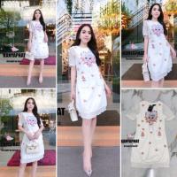 ราคา เดรสงานป้าย Kanyaphat เดรสแบ้วๆฟรุ้งฟริ้ง งานน่ารัก หวานมาก (ไม่มีเข็มกลัดปักดอก 3D ตรงหน้าอก) (7114101460)