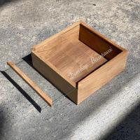 ราคา กล่องไม้สัก จัดระเบียบของ เก็บของ ฝากระจก กล่องของขวัญ งานไม้สักเก่า (22071757075)