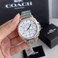 ราคา (พร้อมส่ง) ของแท้ 100% Coach Womens 14503129 Mini Boyfriend Silver Tone Stainless Glitz Watch สีเงิน (26369987899)