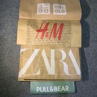 ราคา ถุงกระดาษ UNIQLO H&M ZARA PULL&BEAR (28617526344)