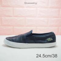 ราคา Lacoste leather slip on (6713575969)