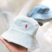 ราคา Ralph Lauren Striped Cotton Reversible Bucket Hat (29871127053)