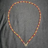 ราคา สร้อยคอแขวนพระเครื่อง วัตถุมงคล คริสตัล สีเหลืองทอง และ แดง สำหรับห้อยพระ สิ่งมงคล ยาว 24 นิ้ว (8904398739)