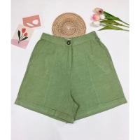 ราคา กางเกงขาสั้น แบรนด์ Mango (MNG) ป้ายครบ สีเขียว (19669677912)