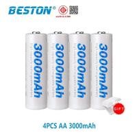 ราคา Beston AA 3000mAh แบตเตอรี่ความจุสูง Ni-mh แบตเตอรี่แบบชาร์จไฟได้ (29287241365)