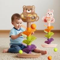 ราคา seller685 รางบาสเก็ตบอลสำหรับเด็ก รางซ้อนลูกบาสเกตบอล หมุนได้ กลิ้งได้ หอคอย ของเล่นเพื่อการศึกษาเด็กปฐมวัย (43758660044)