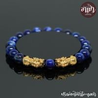 ราคา หินปลดหนี้ หินไคยาไนท์ Kyanite เกรดพรีเมี่ยม ขนาด 8 มิล ปี่เซียะคู่ เงินแท้ 92.5% ชุปทอง หินแท้ 100% อุปมณีของดาวเสาร์ (7030123117)