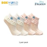 ราคา [SOXWORLD] DISNEY Frozen Girls Lace Socks (1 คู่) 51-178 (28829642879)