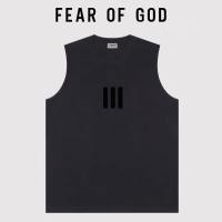 ราคา FEAR OF GOD เสื้อกั๊กสามบาร์ไฮสตรีทหลวมแฟชั่นแบรนด์หมอกผ้าฝ้ายกีฬาผู้ชายเสื้อยืดไหล่แขนกุด (42259091080)