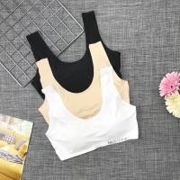 ราคา M/Sb-4904 สปอร์ตบรา ไร้โครง เนื้อผ้านิ่มไร้ขอบไร้โครง 4 ตะขอ เสื่อชั้นในไร้โครง (7839046940)