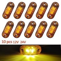 ราคา ไฟ LED ติดท้ายรถไฟสีเหลืองรถบรรทุก10ชิ้น12V, ไฟภายนอกรถกันน้ำได้ (28007459536)