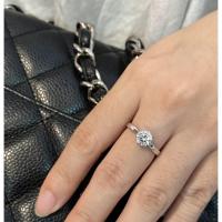 ราคา แหวนเพชรเม็ดเดียว แหวนเพชรCZ แหวนแถวเรียงแฟชั่น แฟชั่นเกาหลีแหวนเงินแท้92.5% ชุบทองคำขาว(พิเศษ!ตัดไซส์พร้อมชุบใหม่ฟรี) (6932783064)