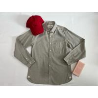 ราคา เสื้อแขนยาวผู้ชาย สีเทาออกน้ำตาลอ่อน JOHN HENRY Slim fit Size M กระเป๋าหน้า #เสื้อผ้ามือสอง (25196157343)