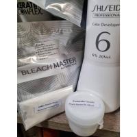 ราคา Shiseido Bleach Master Powder 50g ผงฟอกสีผมยกระดับความสว่างพร้อมบำรุง พร้อม shiseido developer 6% 100ml ชนิดแบ่งบรรจุ (22074847611)