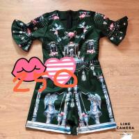 ราคา ชุดจั๊มสูทขาสั้น แขนสั้น ลายสิงโตสุดฮิต size S-M ใส่ได้ค่ะ (454866290)