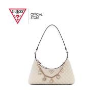 ราคา GUESS กระเป๋า รุ่น EG867918 EVERLEE TOP ZIP SHOULDER BAG สีขาว (26237987037)