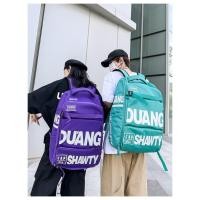 ราคา KNT กระเป๋าเป้สะพายหลังใบใหญ่ รุ่น N43L ทรงสี่เหลี่ยมผืนผ้า เนื้อผ้าใบ ใส่ของไปเที่ยว เดินทาง (6สี ดำ/ขาว/ม่วง/ส้ม/เขียว (18794697053)
