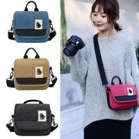 ราคา Canvas Camera Bag Case Bag For Canon EOS M10 M6 M5 SX60 SX50 SX30 SX510 1100D 1200D 1300D 450D 500D 600D 550D 18-55mm le (29169217039)