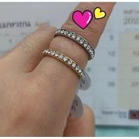 ราคา แหวนเพชรล้อมงานสเเตนสตีล มี2สีเงิน ทอง ไม่ลอกไม่ดำ มีไซร6,7,8,9 (21761199558)