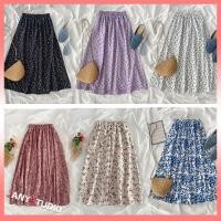 ราคา กระโปรงลายดอกเกาหลี กระโปรงชีฟองลำลอง (12348587848)