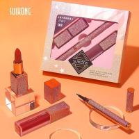 ราคา (*ส่งจากไทย* ใหม่/ของแท้) Suikone Starry Sky ลิปสติก + อายไลเนอร์ 3 ชิ้น / ชุด รหัส 220120 (44051519688)