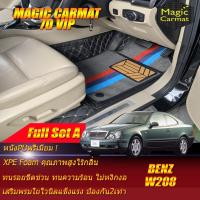 ราคา Benz W208 1997-2003 Coupe (เต็มคันรวมถาดท้ายแบบA) พรมรถยนต์ W208 CLK200 CLK230 CLK320 Coupe พรมไวนิล 7D VIP Magic Carmat (3363850441)