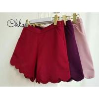 ราคา ขาสั้นผ้าฮานาโกะ ปลายขาหยัก Chloe มี4สี จัดส่งทุกวัน โรงงานมาเอง! ซิปข้าง กระเป๋า2ข้าง ผ้านิ่มใส่สบาย สไตล์น่ารัก (3578569462)
