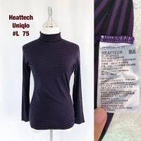 ราคา เสื้อคอเต่า Heattech Uniqlo L เสื้อคอเต่าฮีทเทคลายทาง (9102348768)