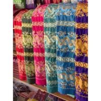 ราคา ผ้าถุงพม่า ลายลุนตยา ลวดลายงานปักทั้งผืน (23467904550)