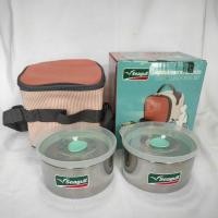 ราคา Seagull ชุดกล่องอาหารเก็บอุณหภูมิ พร้อมกระเป๋าบุฟอยล์ กล่องข้าวสแตนเลส ชุดกล่องอาหารคิวบิก ของใหม่ (25663787026)