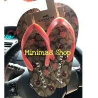 ราคา พร้อมส่ง รองเท้าแตะโค้ช coach slipper ของแท้ (2278748278)