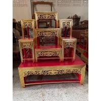 ราคา โต๊ะหมู่บูชาขาหวาย หมู่ 7 หน้า 10 งานไม้สักปิดทอง (25139936253)