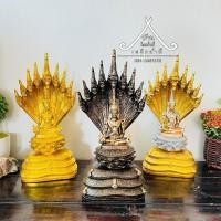 ราคา พระจักรพรรดิ์นาคปรก เนื้อแร่เหล็กน้ำพี้ ขนาดฐานกว้าง 6 นิ้ว สูง 13 นิ้ว (27957550773)