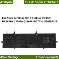 ราคา C31N1816 11.55V 50WH แบตเตอรี่แล็ปท็อปสำหรับ ASUS ZenBook Flip 13 UX362 UX362F UX362FA Q326FA-BI7T13 UX362FA-2B 0B200-03 (25231356760)